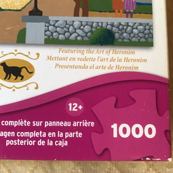 Folk art signed print puzzle - Picture 2 of 9